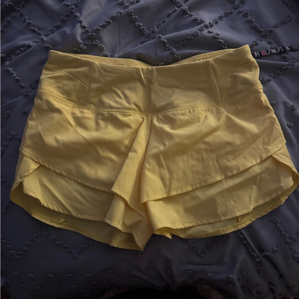 Sunny Yellow Women's Athletic Shorts